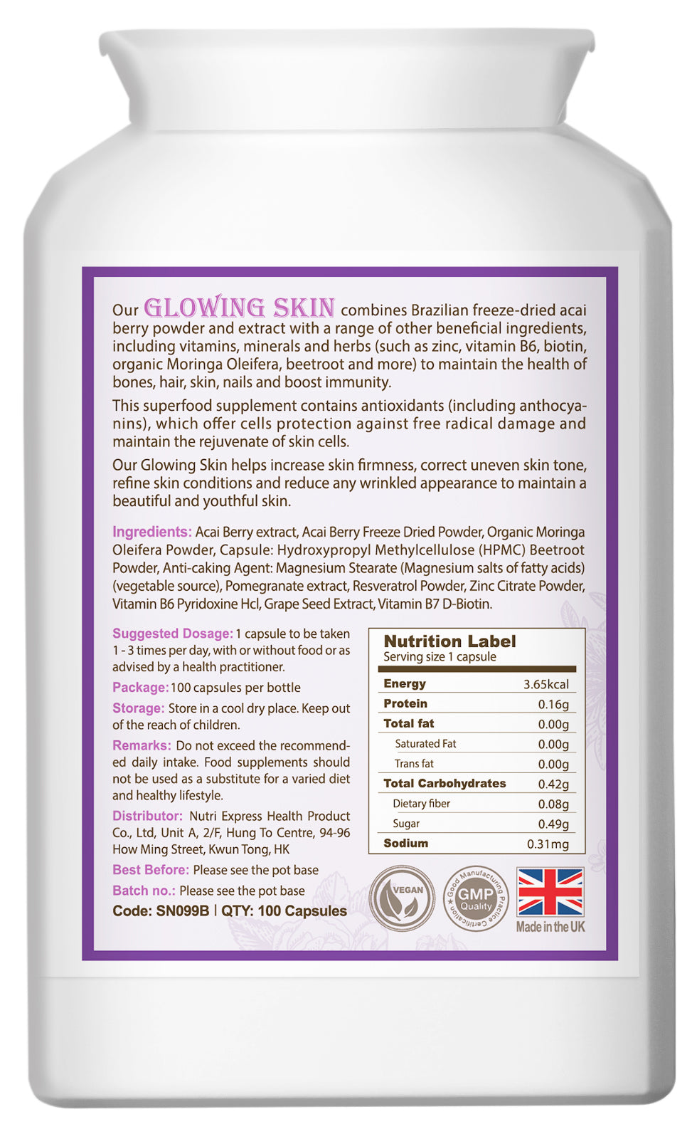 Blossom Glowing Skin (100 Kapseln)