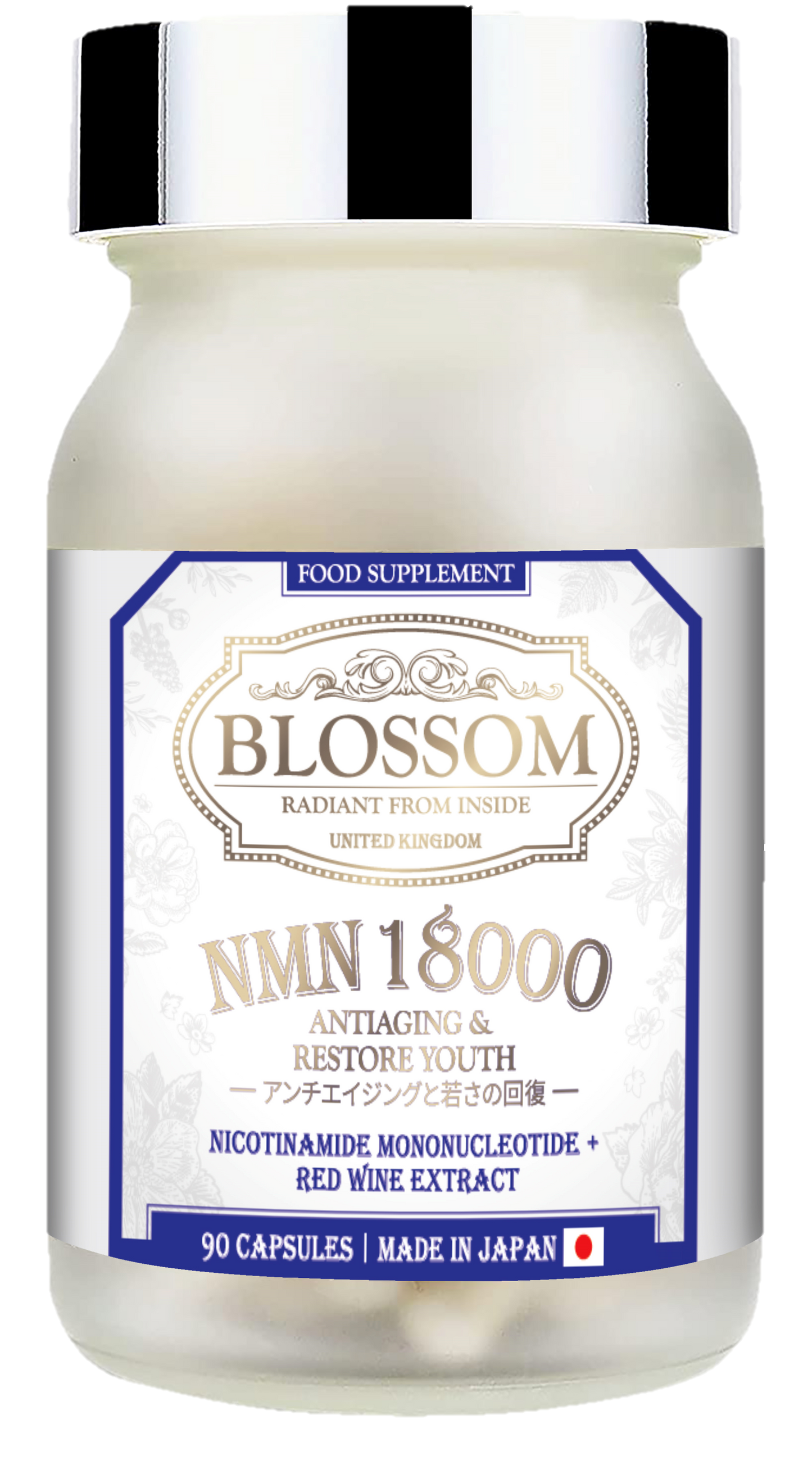 Made in Japan | Blossom High Purity NMN 18000 (90 capsules)