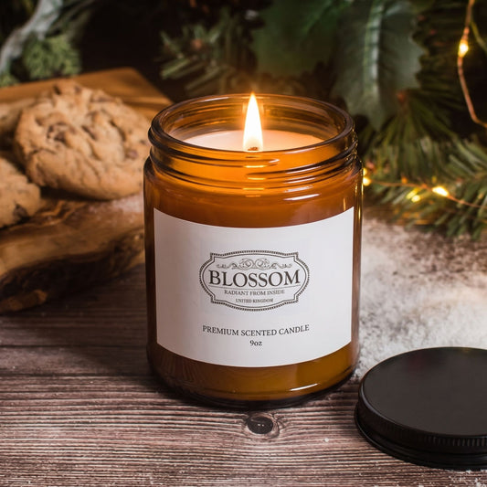 Blossom Amber 9oz Soy Candle Jar