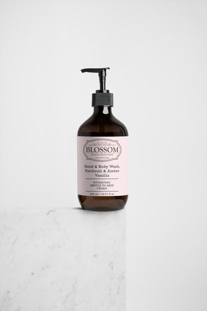 Blossom Hand & Body Wash, Patchouli & Amber Vanilla