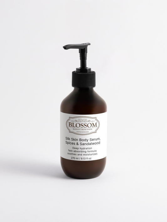 Blossom Silk Skin Body Serum, Spices & Sandalwood