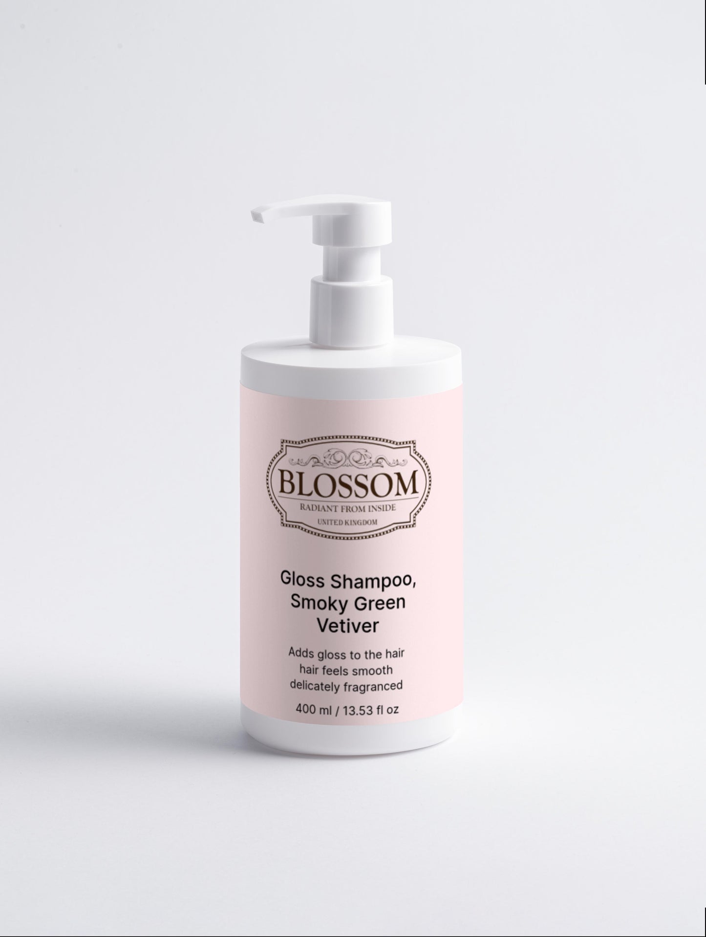 Blossom Gloss Shampoo, Rauchgrünes Vetiver